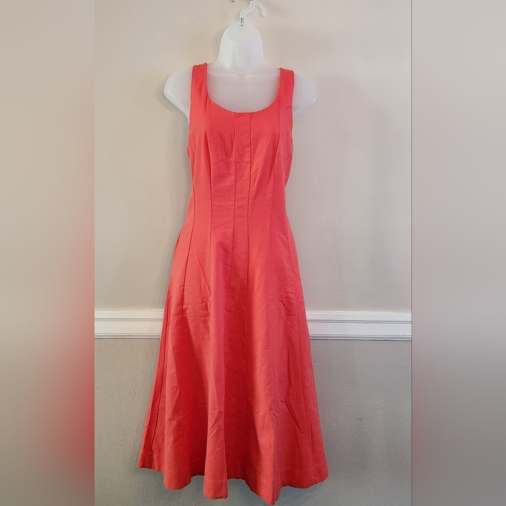 NWT Elegant Coral Sleeveless Dress Sz 4